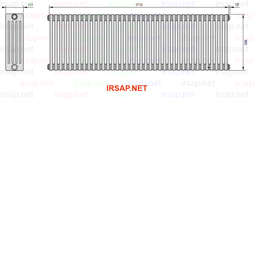 Радиатор IRSAP Tesi 50900/38 T14 CL 01